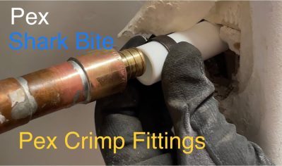 Connecting PEX to copper pipe using a 1/2